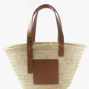 Loewe Raffia Basket strandtas