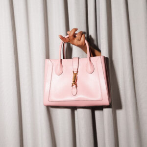 Gucci jackie handbag pink leather